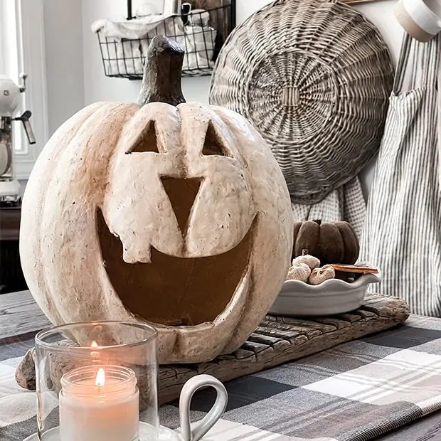 Rustic Big Mouth Jack O Lantern | Antique Farm House