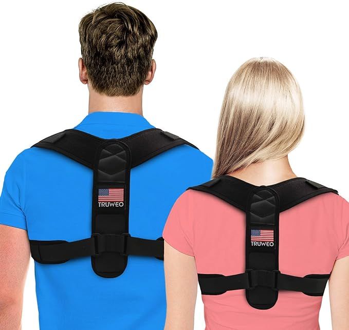 Posture Corrector For Men And Women - Adjustable Upper Back Brace For Clavicle To Support Neck, B... | Amazon (US)