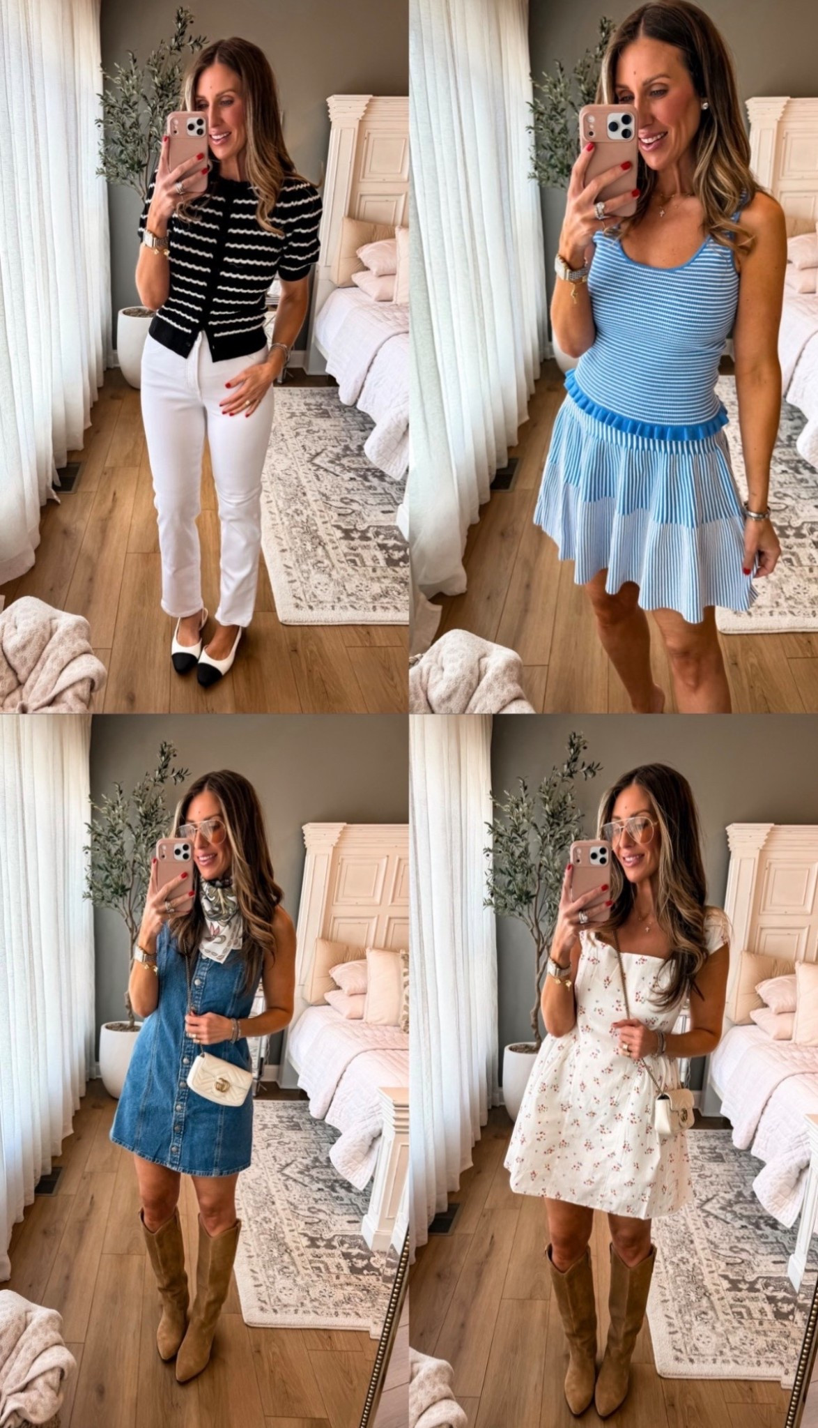 TRENDING! A few recent outfits I’ve been loving… easy, flattering, and actually wearable for real life. From polished basics to spring dresses and a little western moment, these are all on repeat right now.

Size 8, in the denim dress, size medium in the white dress, size 8 in the white pants

spring outfits, everyday outfit ideas, casual chic style, elevated basics, denim dress outfit, floral dress outfit, western style outfit, mom style outfits, capsule wardrobe pieces, easy outfit ideas, themominstylee

#LTKmomlife #LTKootd #LTKSeasonal