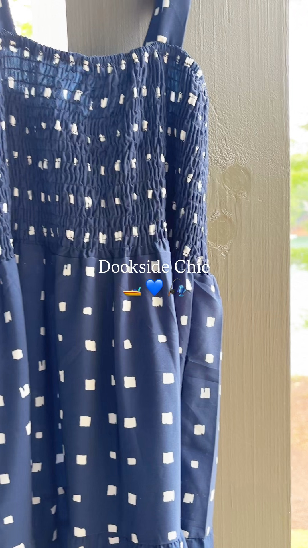 Dockside Chic  - Amazon Budget 
🛶💙🚤
Cute Amazon dress- perfect for life on the dock. 