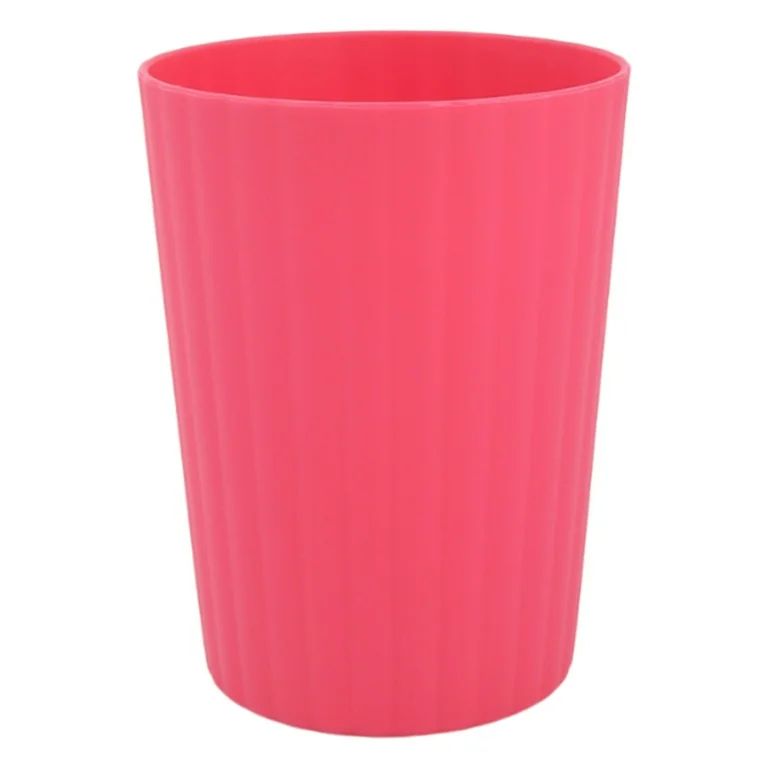 Mainstays - Fuchsia Pink Round Plastic Tumbler, Ribbed, 18-Ounce | Walmart (US)