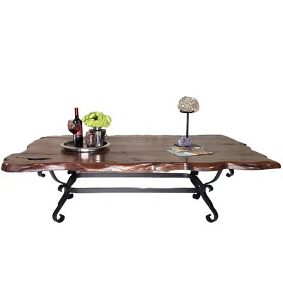 Modern Rustic Lodge Live Edge Mesquite Coffee Table | Wayfair North America