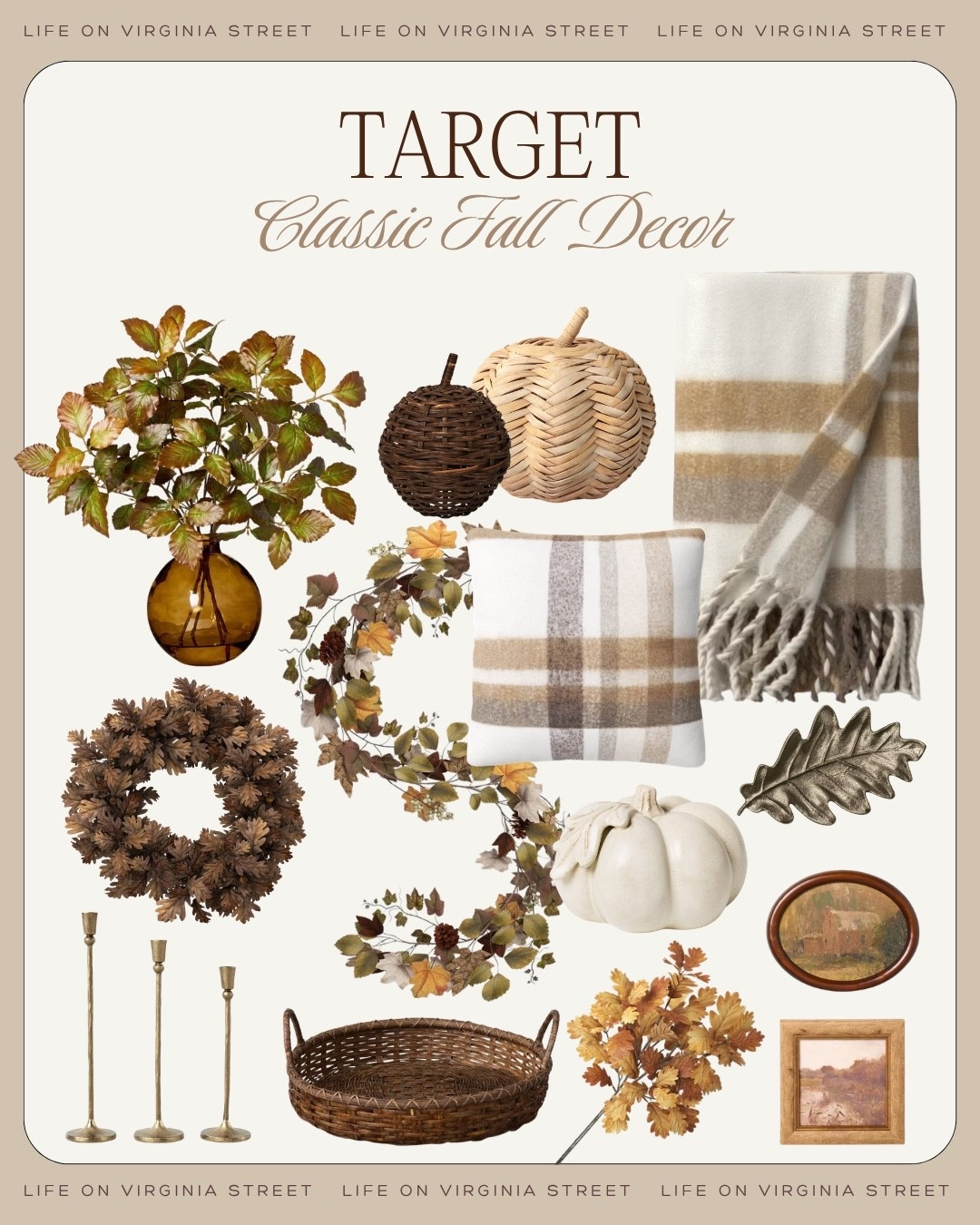 Target classic fall decor! 🍂

target classic fall decor, target fall decor, target autumn decor, target fall home decor, target fall finds, target seasonal decor, threshold fall decor, threshold designed with studio mcgee, studio mcgee target, hearth and hand fall decor, classic fall decor, traditional fall decor, timeless fall decor, vintage inspired fall decor, elevated fall decor, sophisticated fall decor, warm neutral fall decor, cozy fall decor, collected fall decor, New Traditional fall decor, English country fall decor, Americana fall decor, heritage fall decor, Ralph Lauren inspired fall decor, fall home decor, autumn home decor, fall decorating ideas, fall home inspiration, fall home refresh, fall living room decor, fall entryway decor, fall dining room decor, fall kitchen decor, fall mantel decor, fall porch decor, fall tabletop decor, fall wreath, autumn wreath, grapevine wreath, fall garland, fall stems, faux fall stems, maple stems, oak leaf stems, berry stems, burgundy stems, dried florals, decorative pumpkins, faux pumpkins, ceramic pumpkins, glass pumpkins, woven pumpkins, velvet pumpkins, cream pumpkins, brown pumpkins, fall candles, taper candles, brass candle holders, lanterns, fall throw pillows, plaid pillows, floral pillows, velvet pillows, fall throw blankets, plaid throw blanket, fall rugs, vintage inspired rugs, Persian style rugs, fall wall art, vintage landscape art, autumn landscape art, still life art, ceramic vase, stone vase, urn vase, decorative bowl, decorative tray, woven basket, fall centerpiece, fall tablescape, Thanksgiving decor, harvest decor, warm wood decor, dark wood decor, walnut decor, woven textures, aged brass accents, antique brass decor, stone decor, marble decor, chocolate brown decor, burgundy decor, rust decor, olive green decor, amber decor, camel decor, plaid fall decor, botanical fall decor, equestrian inspired decor, old world fall decor, classic American home

#LTKHome #LTKSeasonal