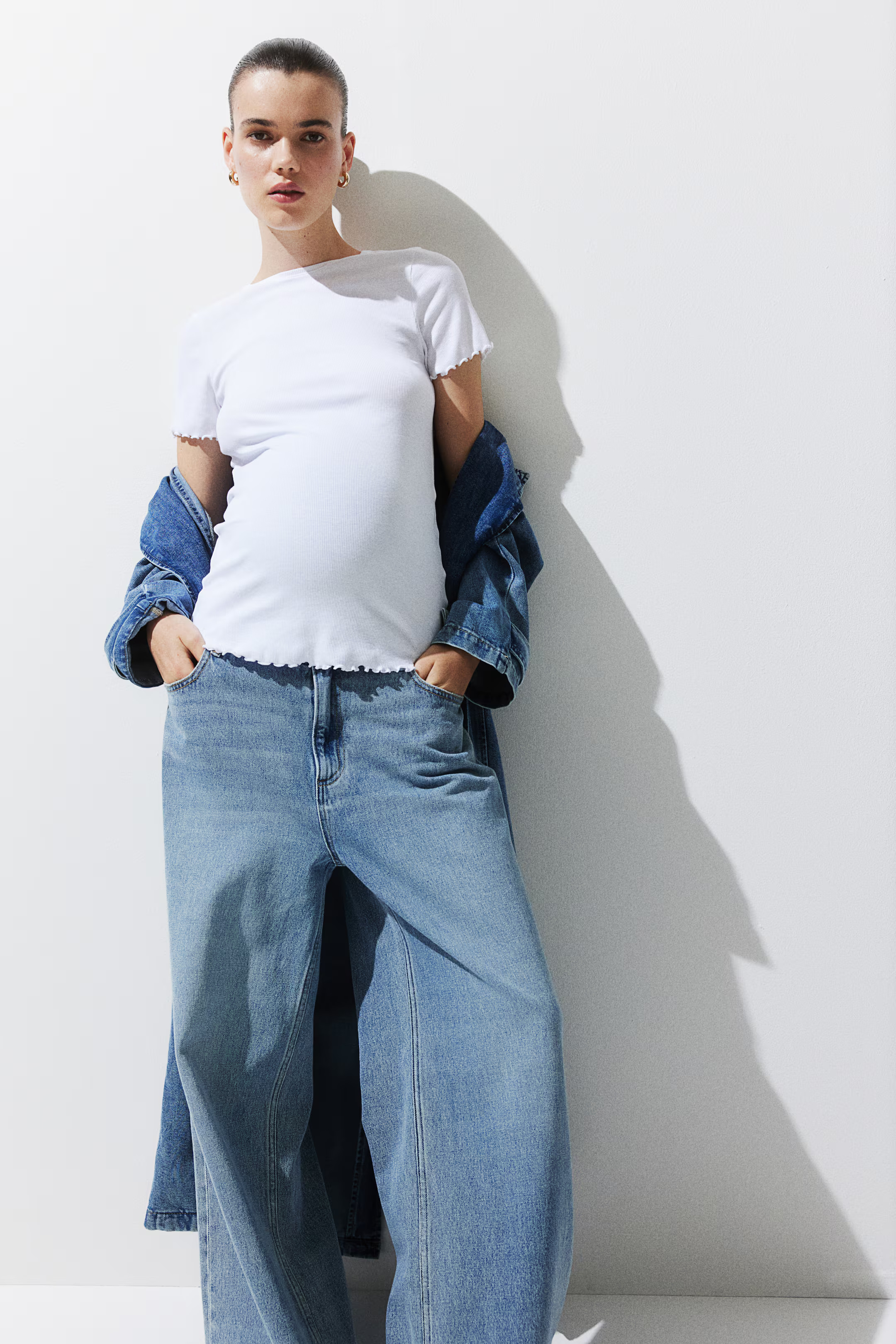 MAMA 2-pack Ribbed Cotton Tops | H&M (US + CA)