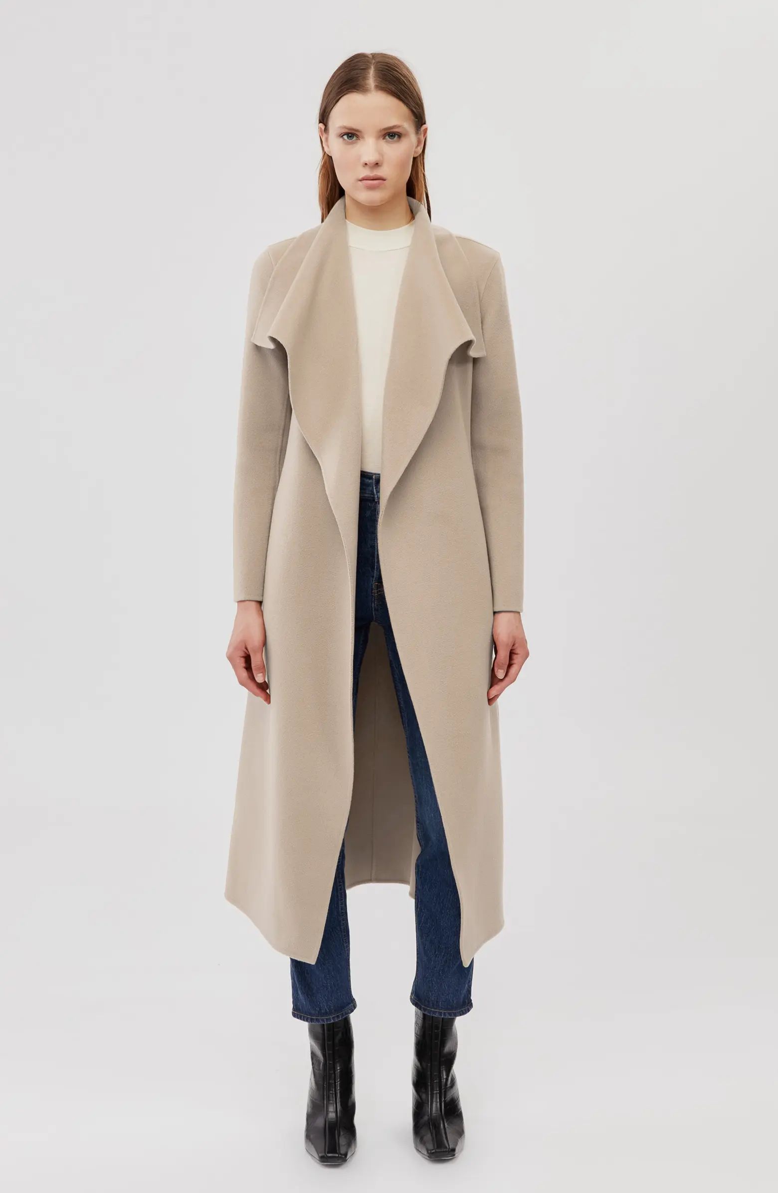 Mai Wool Long Wrap Coat | Nordstrom