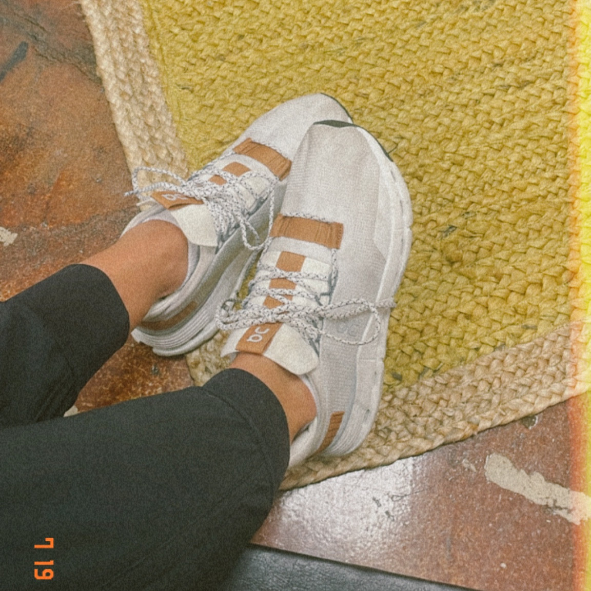 on cloudnova sneakers white pearl