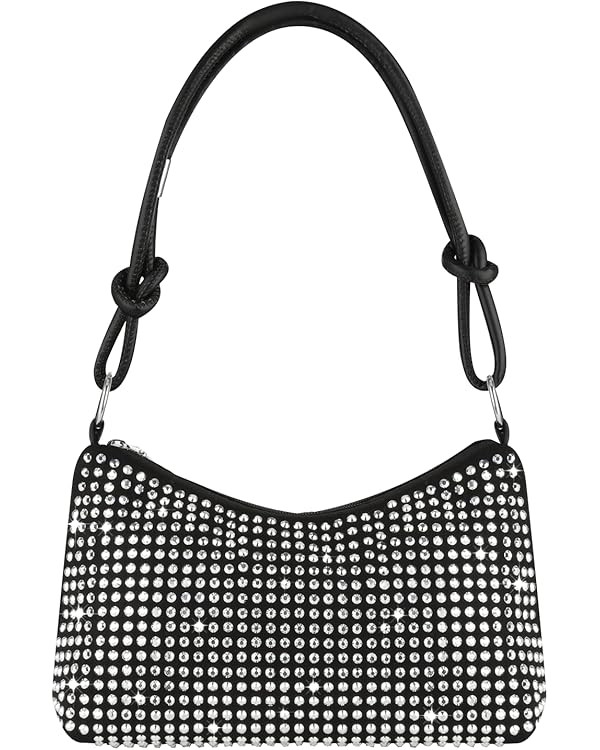 Clutch Purse for Women, Sparkly Hobo Bag, Stud Rhinestone Shoulder Bag, Bling Crossbody Handbag, ... | Amazon (US)