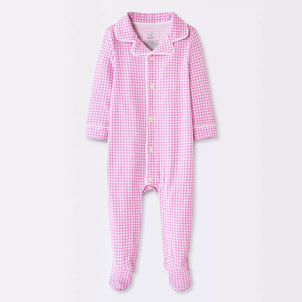 Baby Girls' Gingham Mommy & Me Sleep N' Play - Cloud Island™ Pink 6-9M | Target