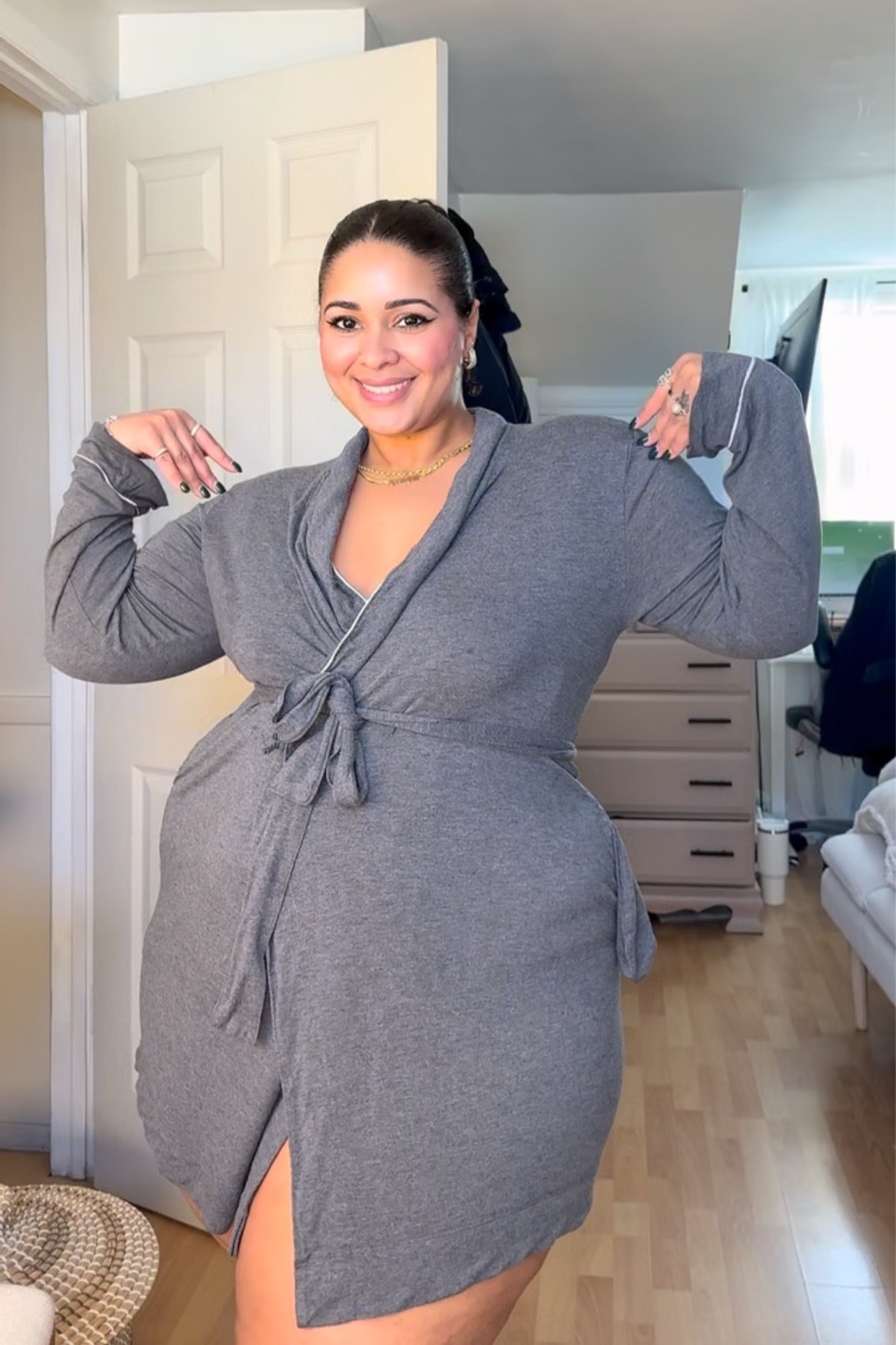 The softest robe - plus size friendly
🤝🏼

#LTKunder50 #LTKstyletip #LTKcurves