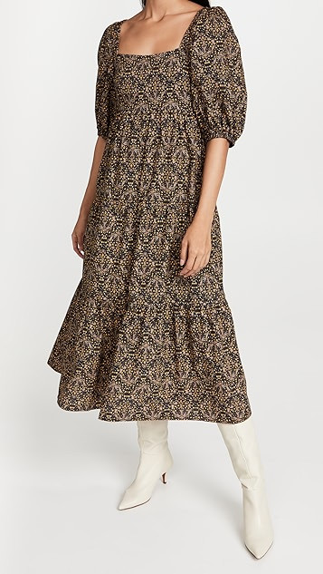 Yasamin Tiered Midi Dress | Shopbop