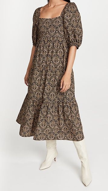 Yasamin Tiered Midi Dress | Shopbop