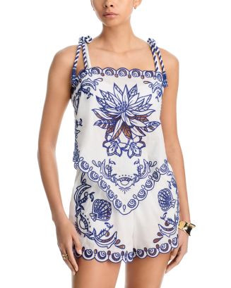 FARM Rio Garden Tiles Richelieu Blouse | Bloomingdale's NEW & NOW Women's Spring Trends | Bloomingdale's (AU)