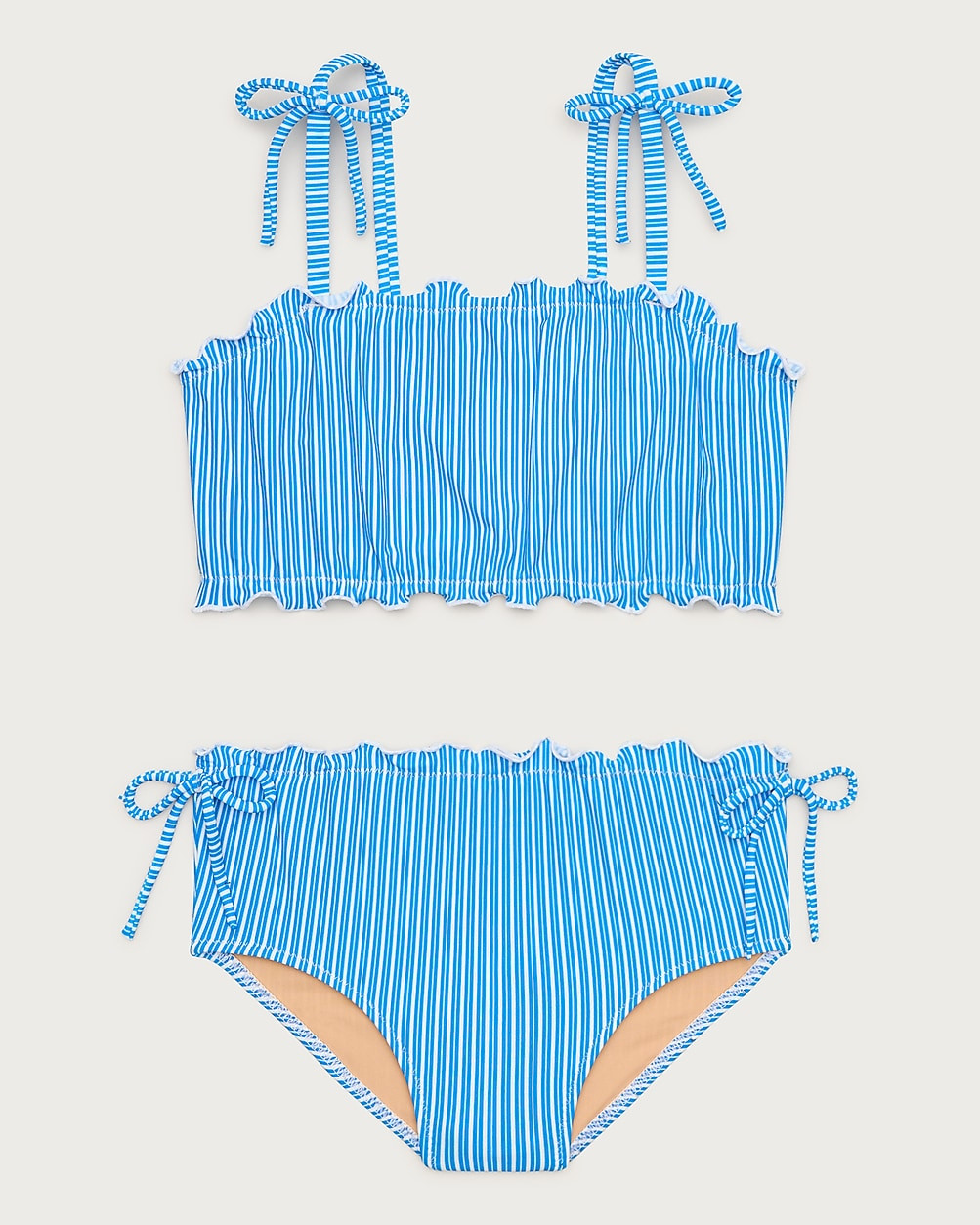 Girls' lettuce-edge two-piece swimsuit | J. Crew US