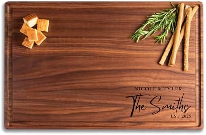 Personalized Cutting Board with Display Stand – Custom Engraved Charcuterie Board, Ideal Gift f... | Amazon (US)