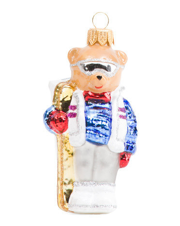 Teddy Bear Skier Ornament | TJ Maxx