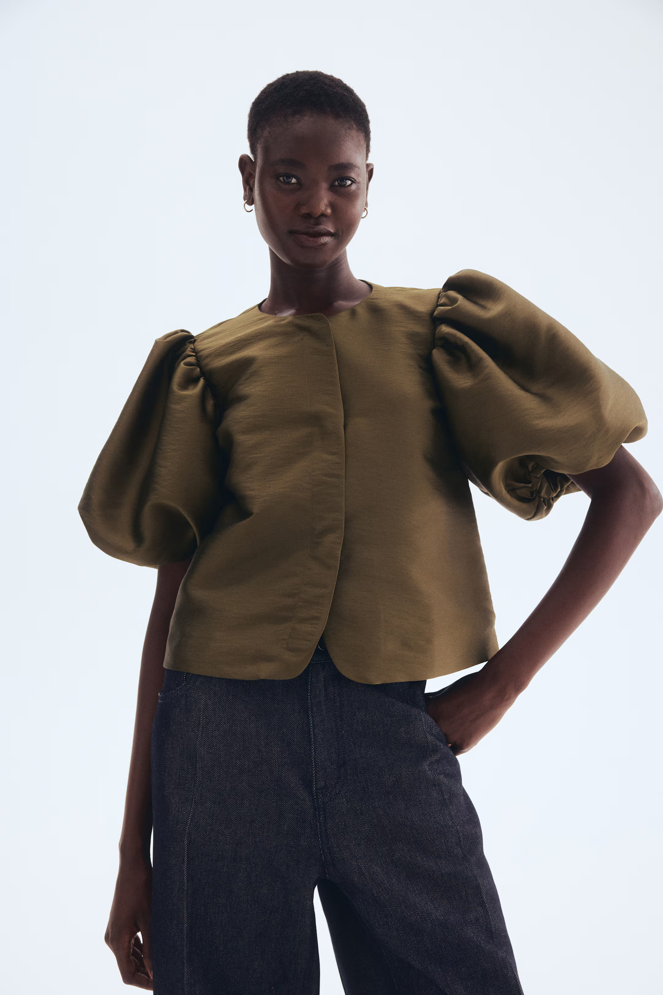 Blouse à manches ballon | H&M (FR, IT, ES, PT, BE)
