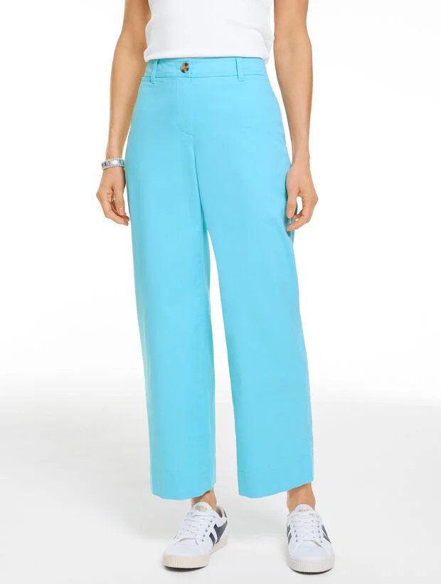 Wide Ankle Heritage Twill Pants | Talbots