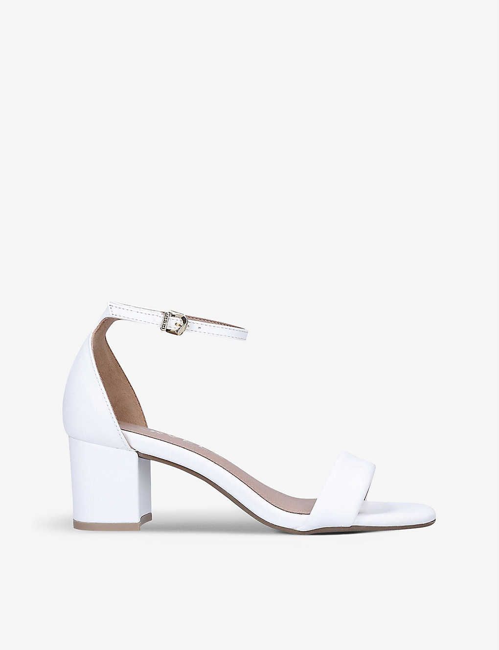 Second Skin heeled faux-leather sandals | Selfridges