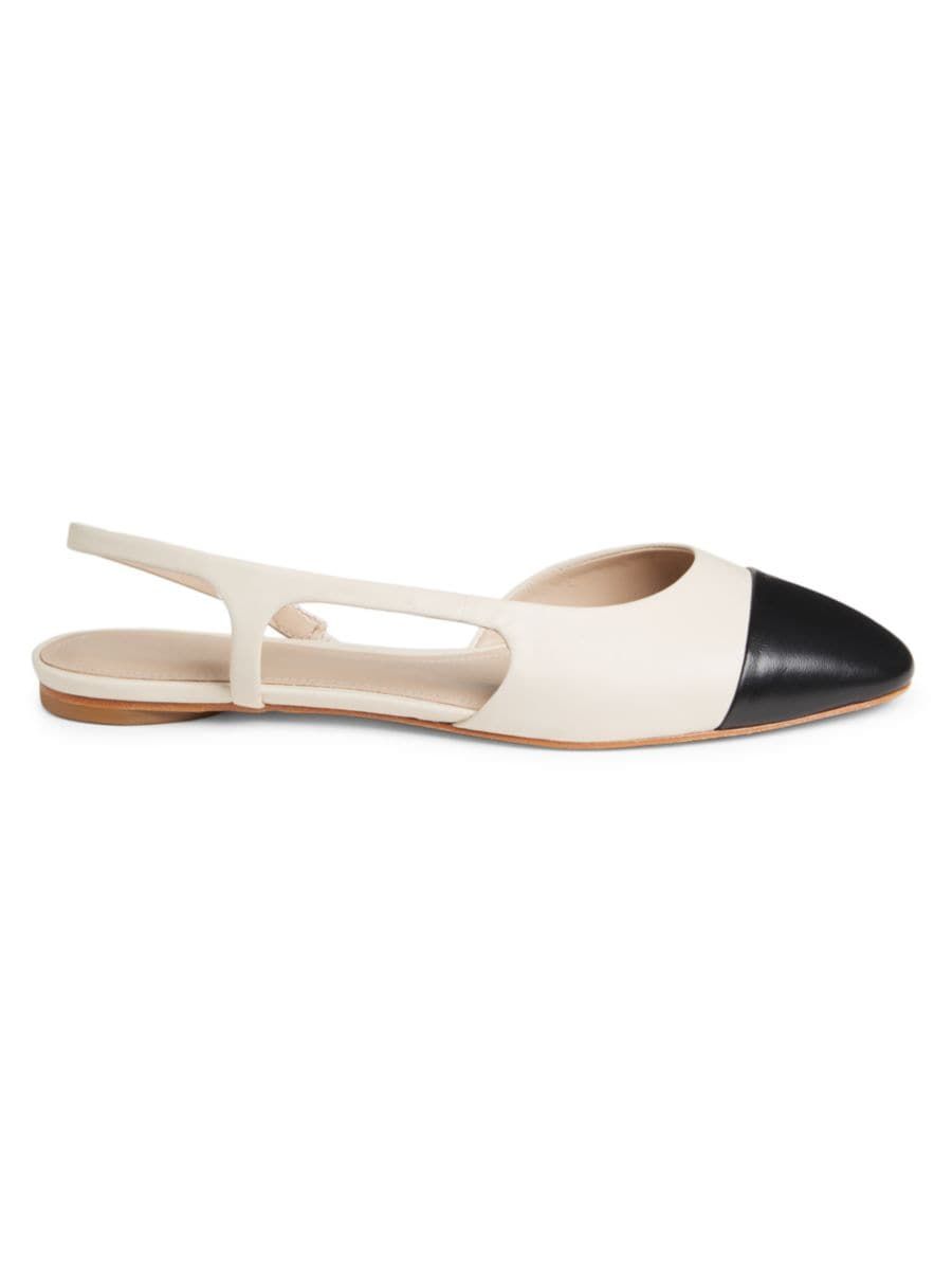 COLLECTION Leather Slingback Flats | Saks Fifth Avenue