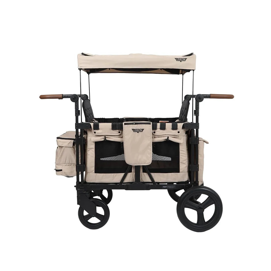 XC+ 2.0 Luxury Comfort 4 Passenger Stroller Wagon - Mocha | REBEL (formerly Rebelstork)