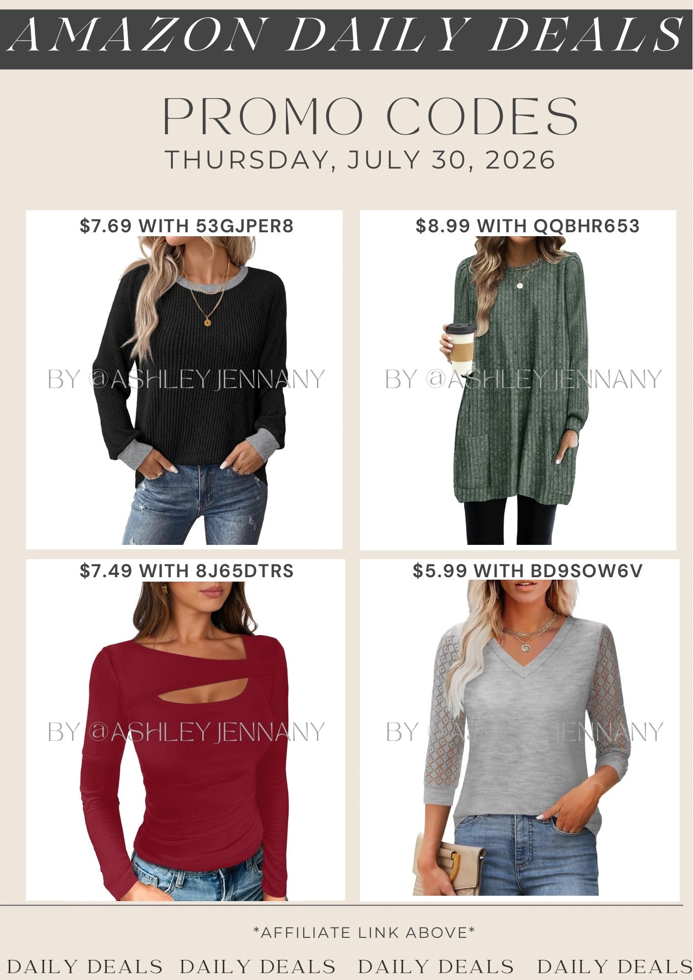 Amazon deals

#LTKSeasonal #LTKMidsize #LTKSaleAlert