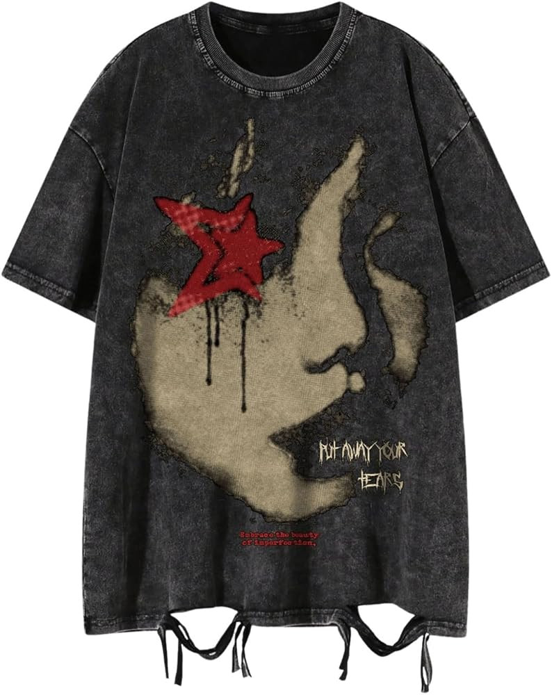 SOLY HUX Men's Graphic Tees Y2K Vintage T Shirts Summer Trendy Casual Distressed Tops Streetwear | Amazon (US)