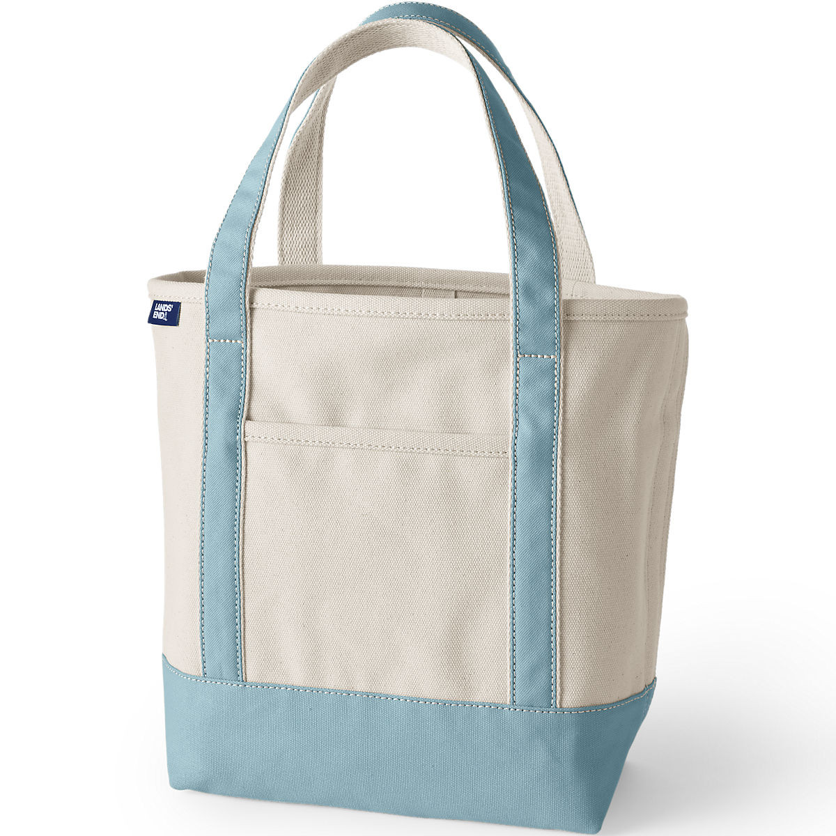 Medium Natural 5 Pocket Open Top Canvas Tote Bag | Lands' End (US)