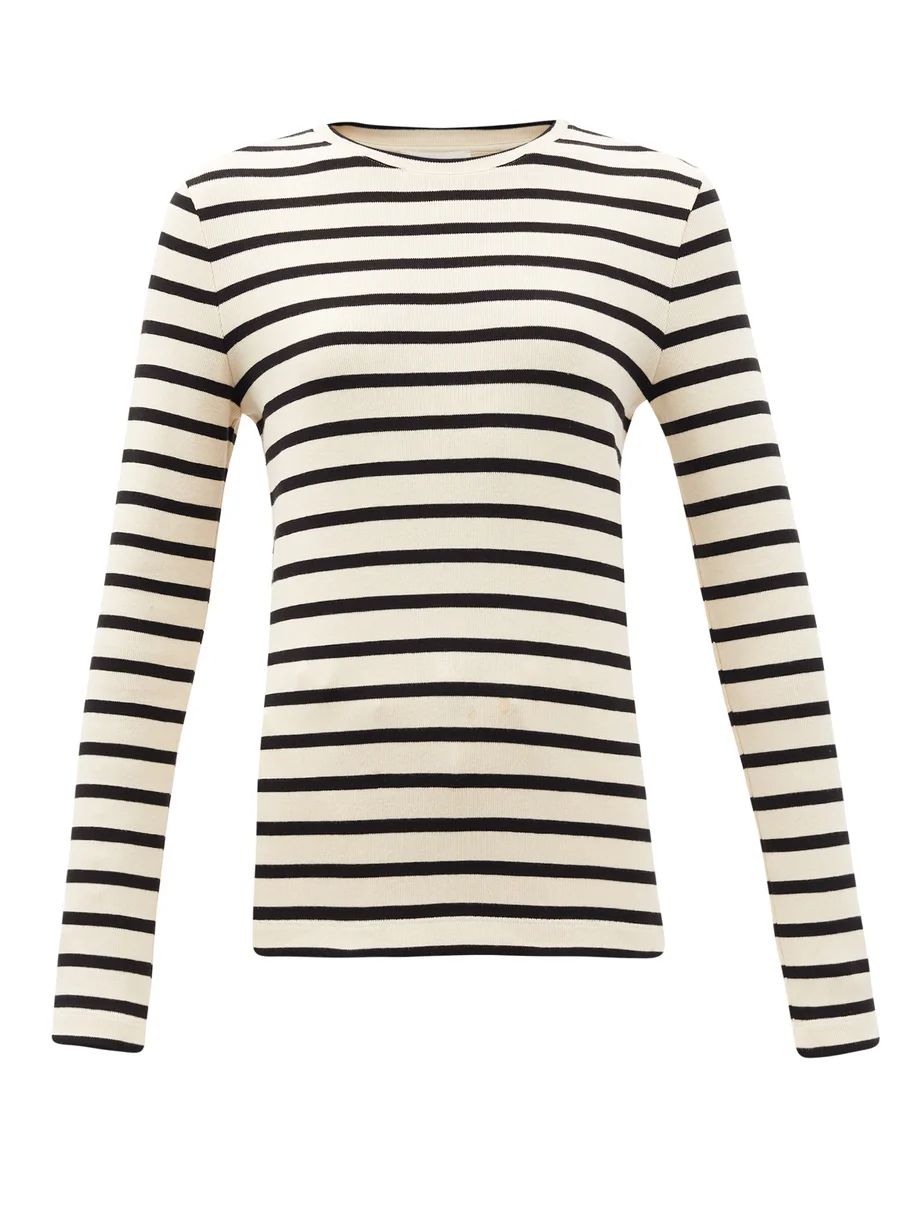 Logo-label striped cotton-jersey T-shirt | Matches (UK)