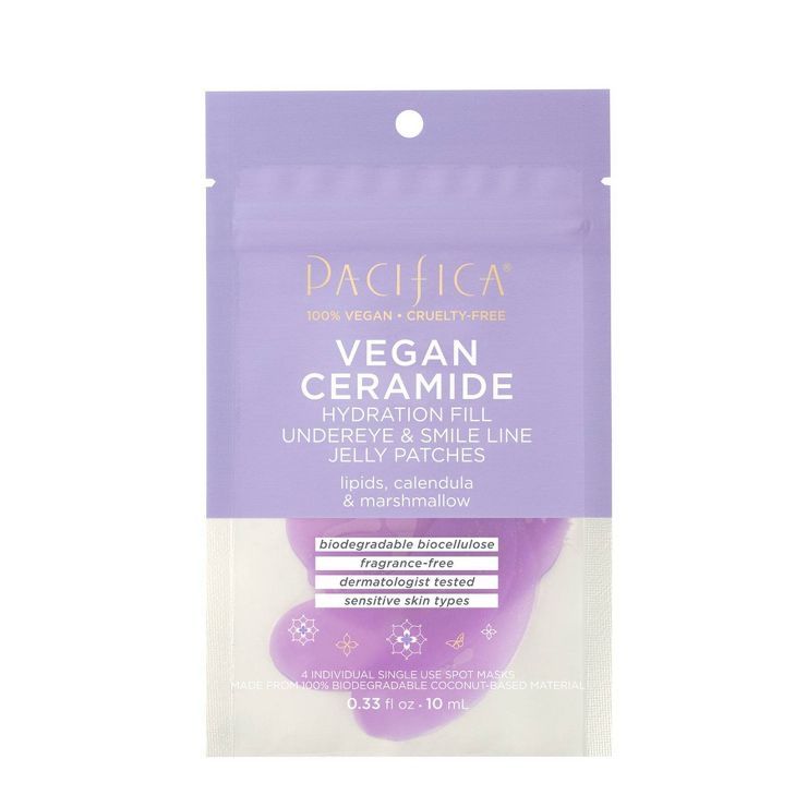 Pacifica Vegan Ceramide Hydration Fill Undereye & Smile Line Jelly Patches - 0.33 fl oz | Target