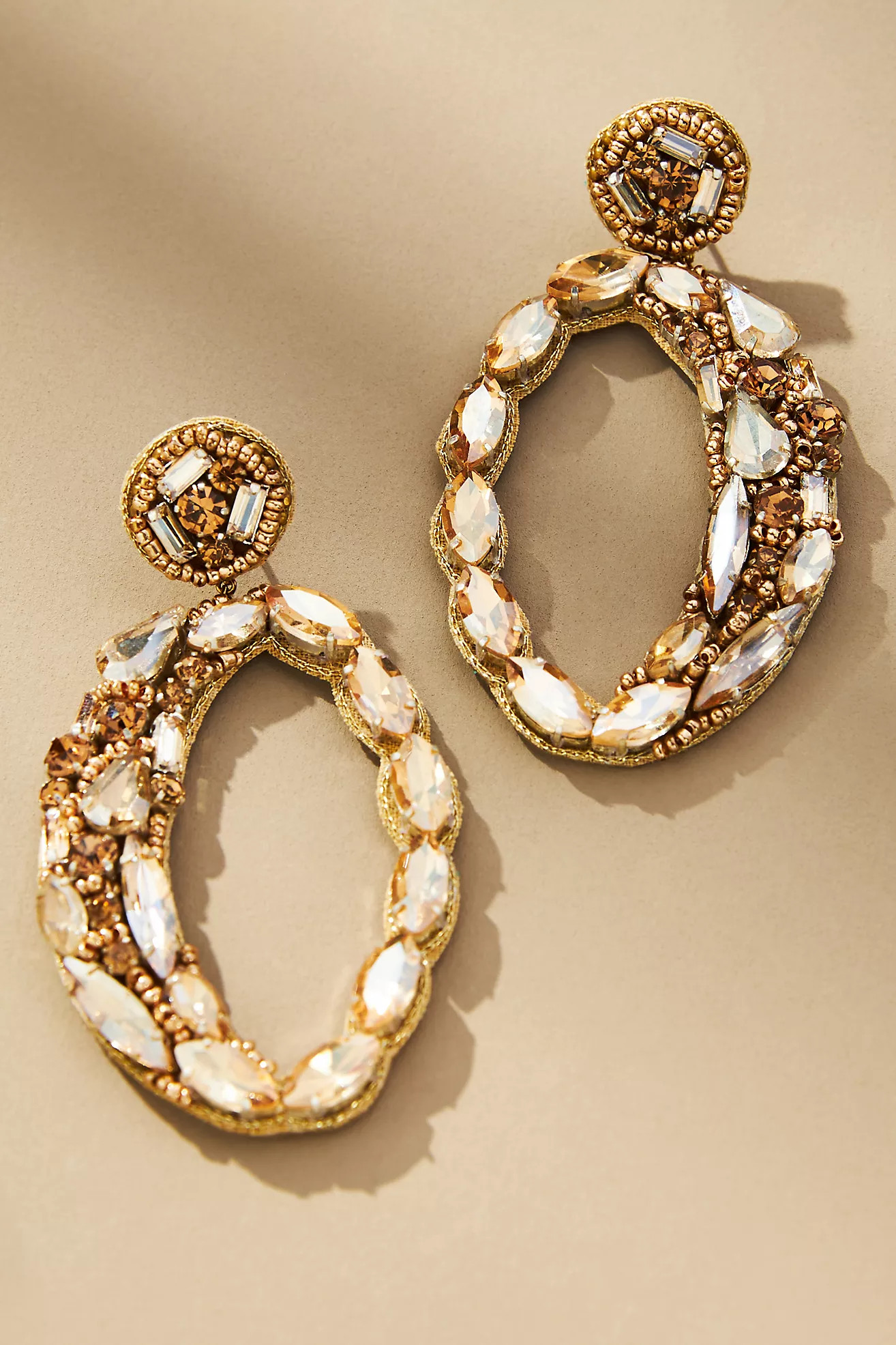 Deepa Gurnani Freida Crystal Earrings | Anthropologie (US)