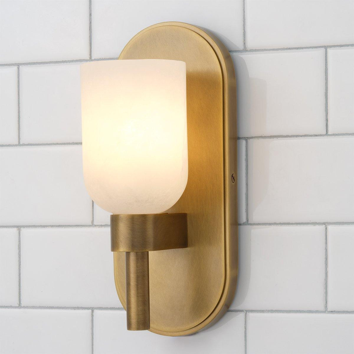 Aurind Bath Sconce - Alabaster | Shades of Light