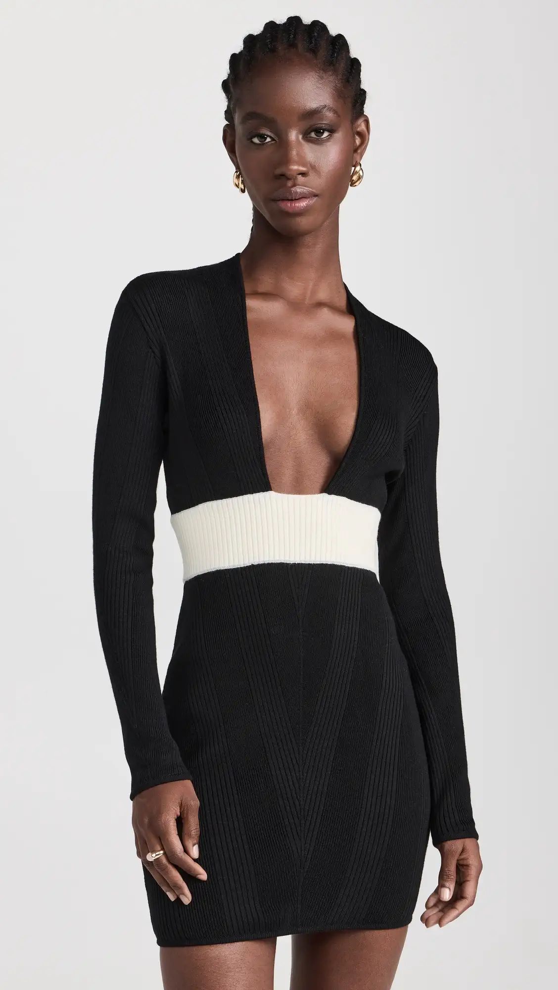 Victor Glemaud U Front Long Sleeve Mini Dress | Shopbop | Shopbop
