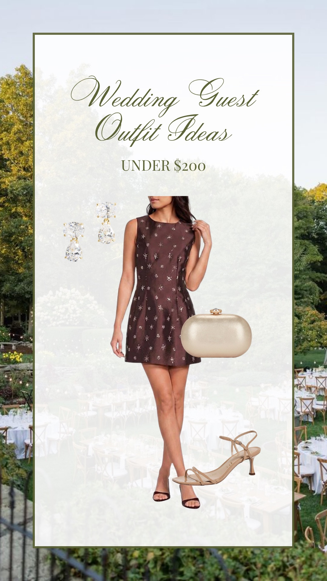 Cocktail Wedding guest look under $200!

Wedding guest outfit idea // wedding guest dress