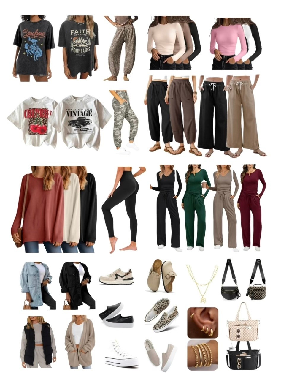 Mom on the go wardrobe essentials. Pieces that are comfortable, practical, and stylish. You can mix and match these in numerous ways! 

#LTKFindsUnder100 #LTKFindsUnder50 #LTKStyleTip