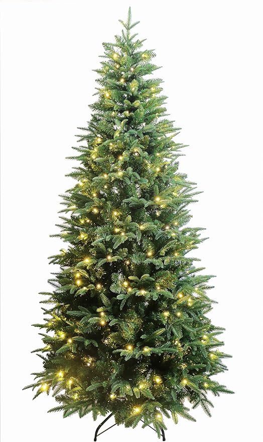 Luxury Real Feel Forest Fir Slim Christmas Tree Pre-lit with Dual Color LEDs (Pre-lit 6ft) | Amazon (CA)
