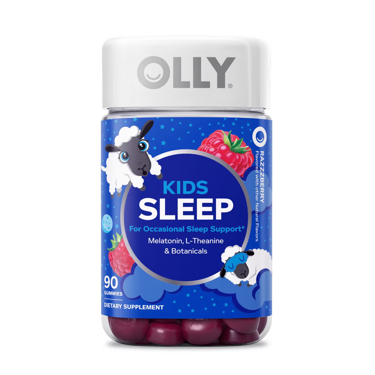 OLLY Kids Sleep Multivitamins Gummies - Razzzberry - 90ct | Target