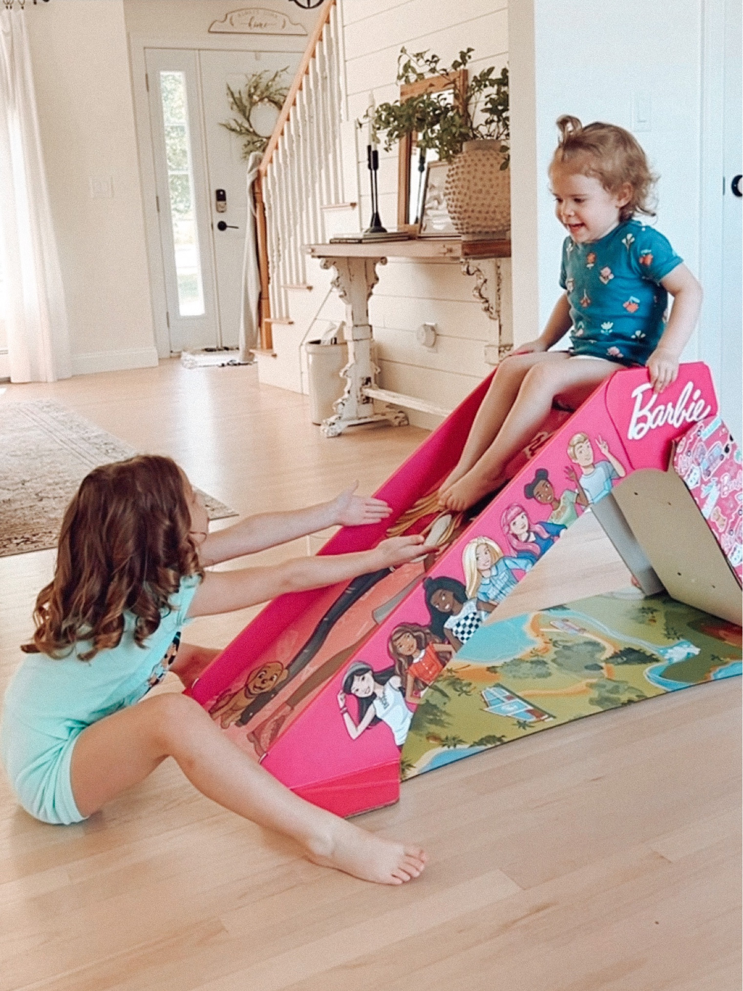 Best $17 spent 👏🏻

Hours of entertainment already with this cardboard slide! (And we just set it up yesterday!) It was so easy to pop together, and my oldest uses the bottom to play with her Barbies while my younger two slide!

Comes in other characters as well (but currently only the Barbie one is $17.) Definitely check it out - would make a great gift, too!



#LTKkids #LTKhome #LTKFind