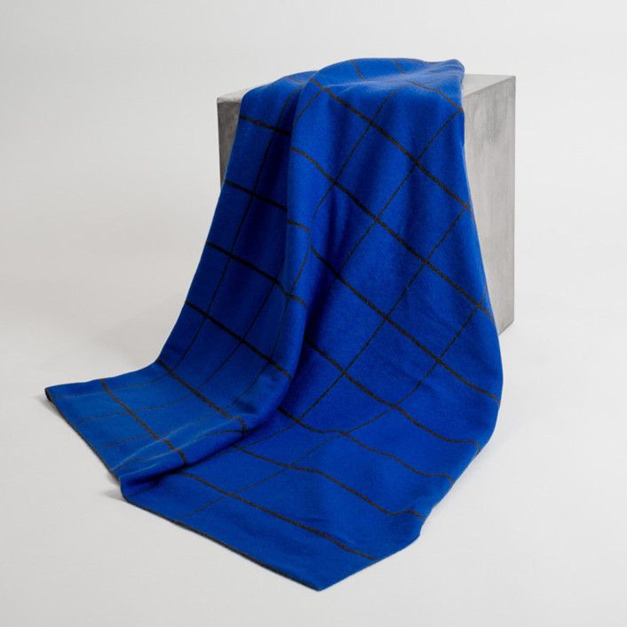 Blue & Chocolate Tartan Throw Blankets And Throws | Minted