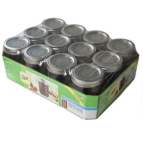 Ball Mason 8oz Quilted Jelly Jars with Lids and Bands, Set of 12 | Amazon (US)
