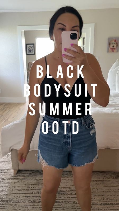 Bodysuit outfit
Cutoff shorts outfit 
Gucci slides 
Summer outfit
Vacation outfit
Casual outfit 

#LTKFind #LTKstyletip #LTKunder100