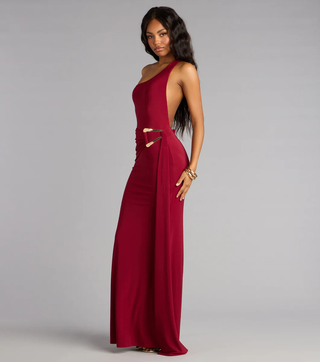 Marina One-Shoulder Mermaid Formal Dress | Windsor Stores