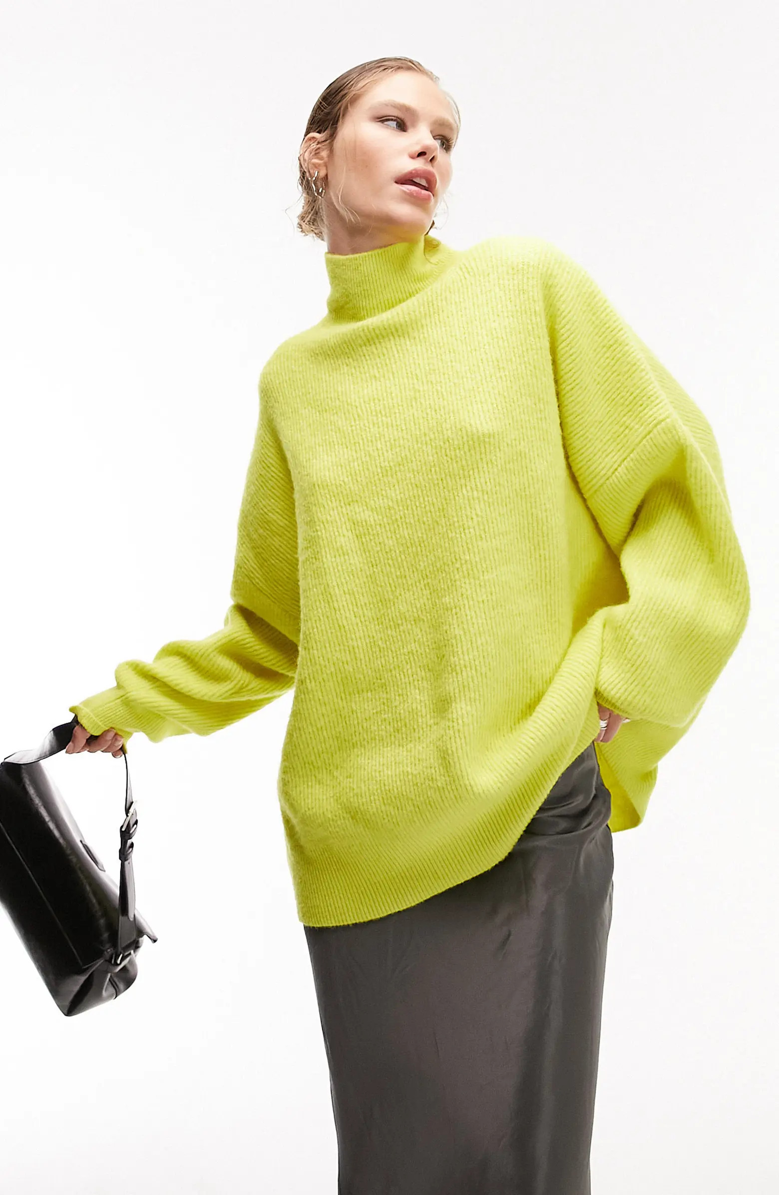 Funnel Neck Rib Sweater | Nordstrom