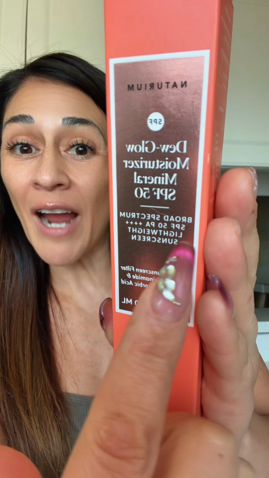 Dew glow SPF 50 mineral sunscreen ￼naturium
