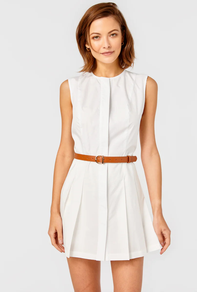 Hadley Romper-Cotton Polyester-Bright White | Cartolina