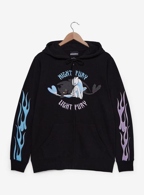DreamWorks How to Train Your Dragon Toothless & Light Fury Zip Hoodie — BoxLunch Exclusive | BoxLunch