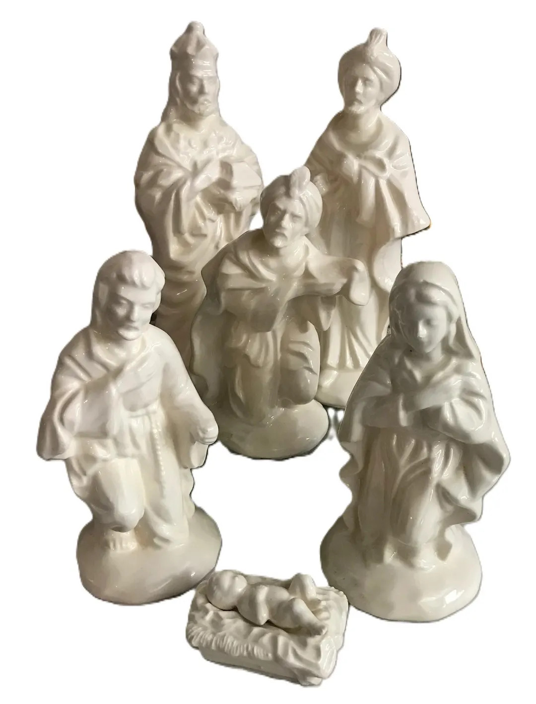 Vintage Ceramic Nativity Christmas Set, Ceramic Christmas Nativity Scene Jesus, Mary, Joseph Chri... | Etsy (US)