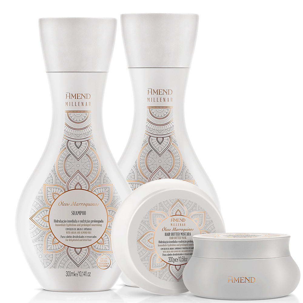 Kit Amend Millenar Óleos Marroquinos | 4 produtos | Amend (BR)