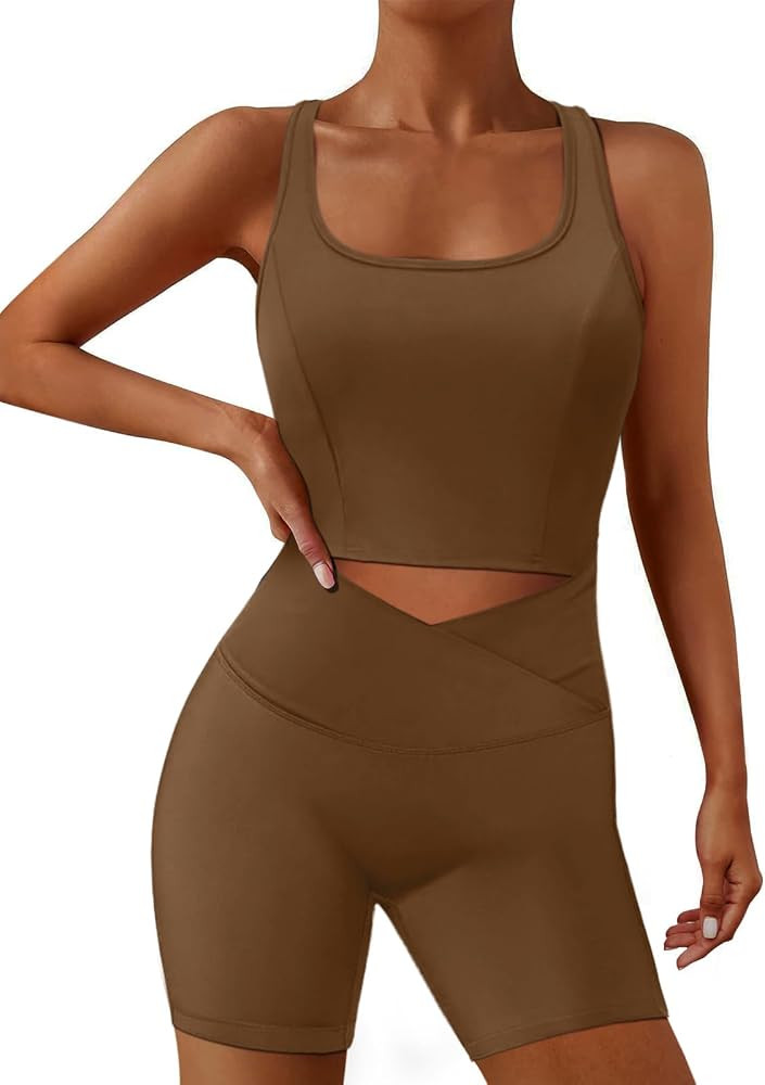 One Piece Jumpsuits for Women Sexy Cutout Onesie Workout Rompers Gym Exercise Yoga Clothes | Amazon (US)