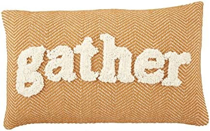 Mud Pie Fall Tufted Pillow, Gather | Amazon (US)