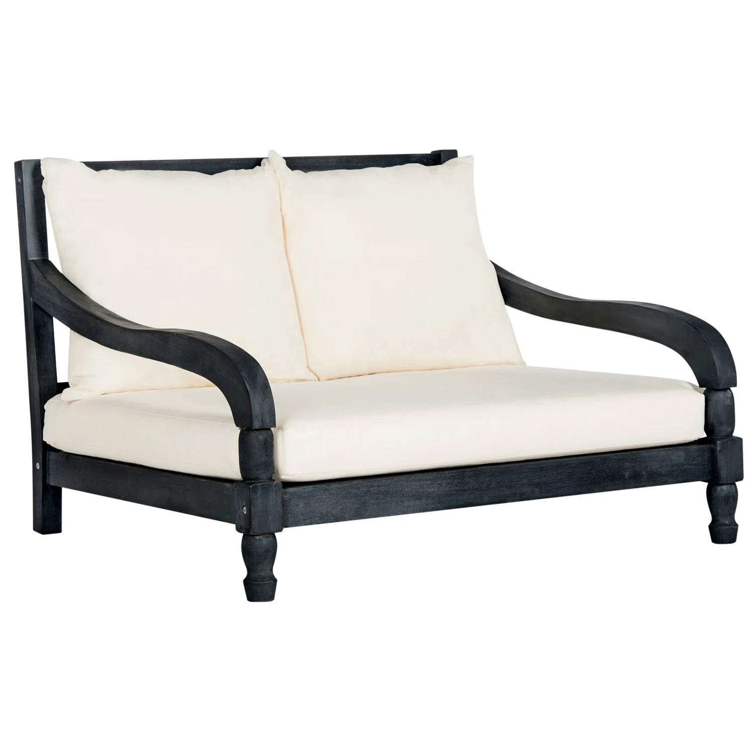 Hallei 35.4" Long Double Chaise with Cushions | Wayfair North America